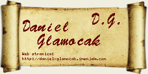 Daniel Glamočak vizit kartica
